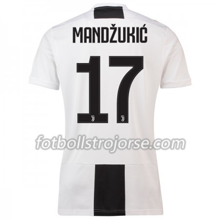 Juventus Matchtröjor Mandzukic 17 Hemma Fotbollströja 2018-2019 Juventus Matchtröjor Mandzukic 17 Hemma Fotbollströja 2018-2019